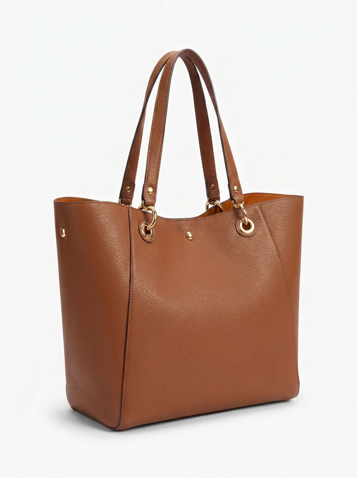 Classic leather bag with suede accents – multifunctional women's and men's bag for every occasion