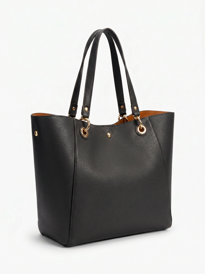 Classic leather bag with suede accents – multifunctional women's and men's bag for every occasion