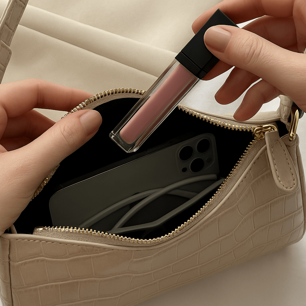 Cora | Croc-Embossed Mini Baguette