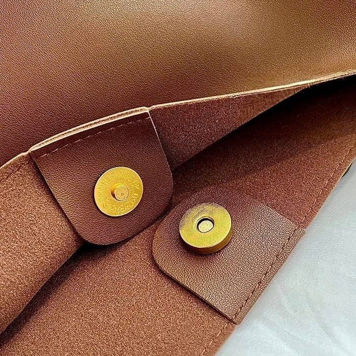 Alba | Minimalist Hobo with Gold Buckle