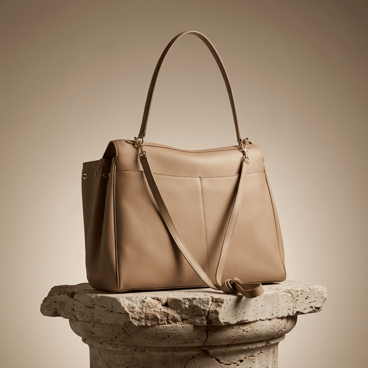 Moira | Structured Full-Grain Leather Tote