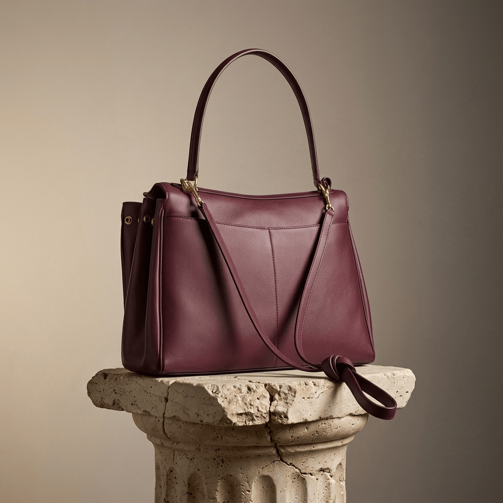 Moira | Structured Full-Grain Leather Tote