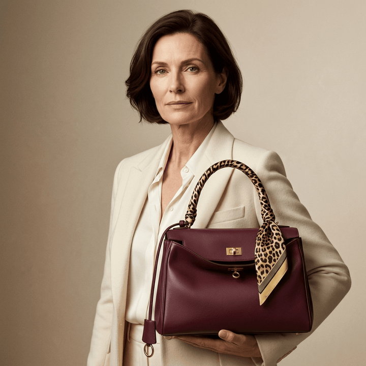 Moira | Structured Full-Grain Leather Tote