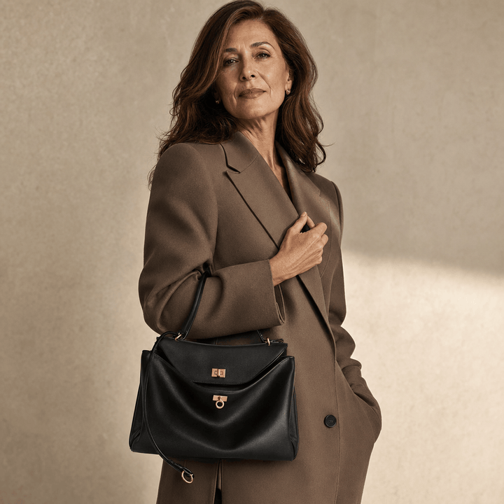 Moira | Structured Full-Grain Leather Tote
