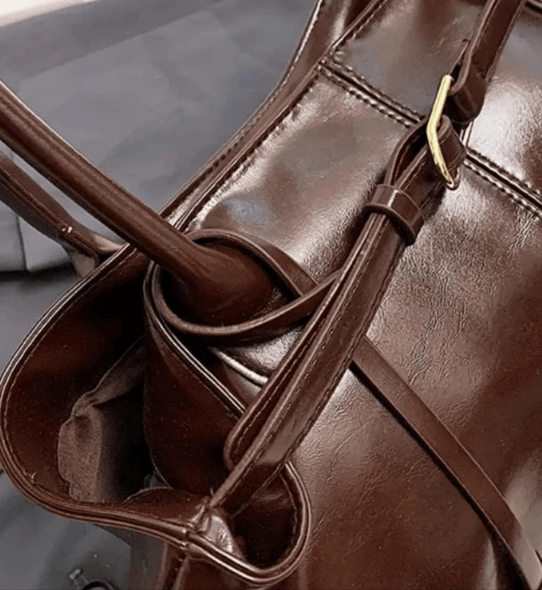 Vera | Patent Handbag with Double Handles