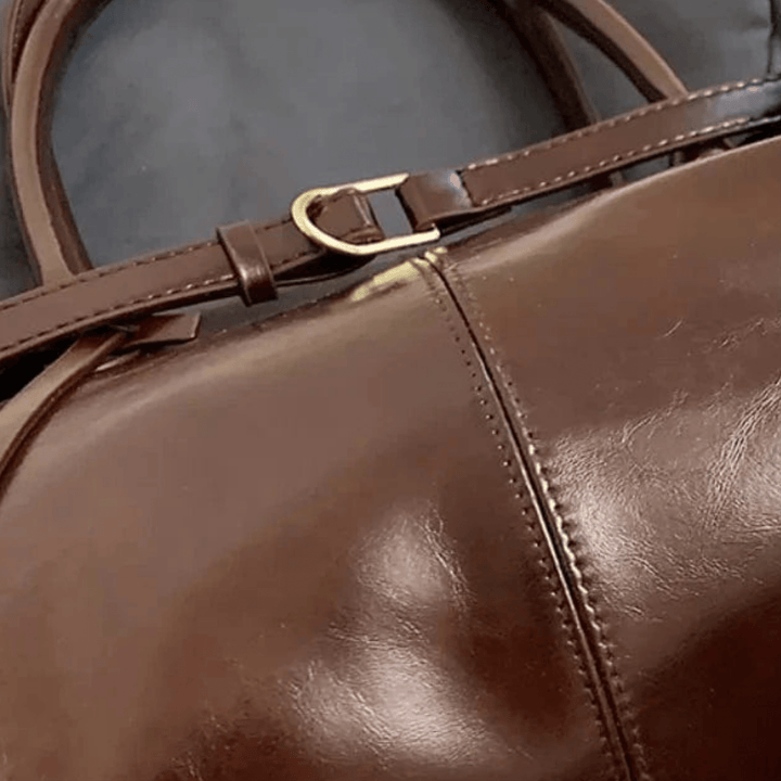 Vera | Patent Handbag with Double Handles