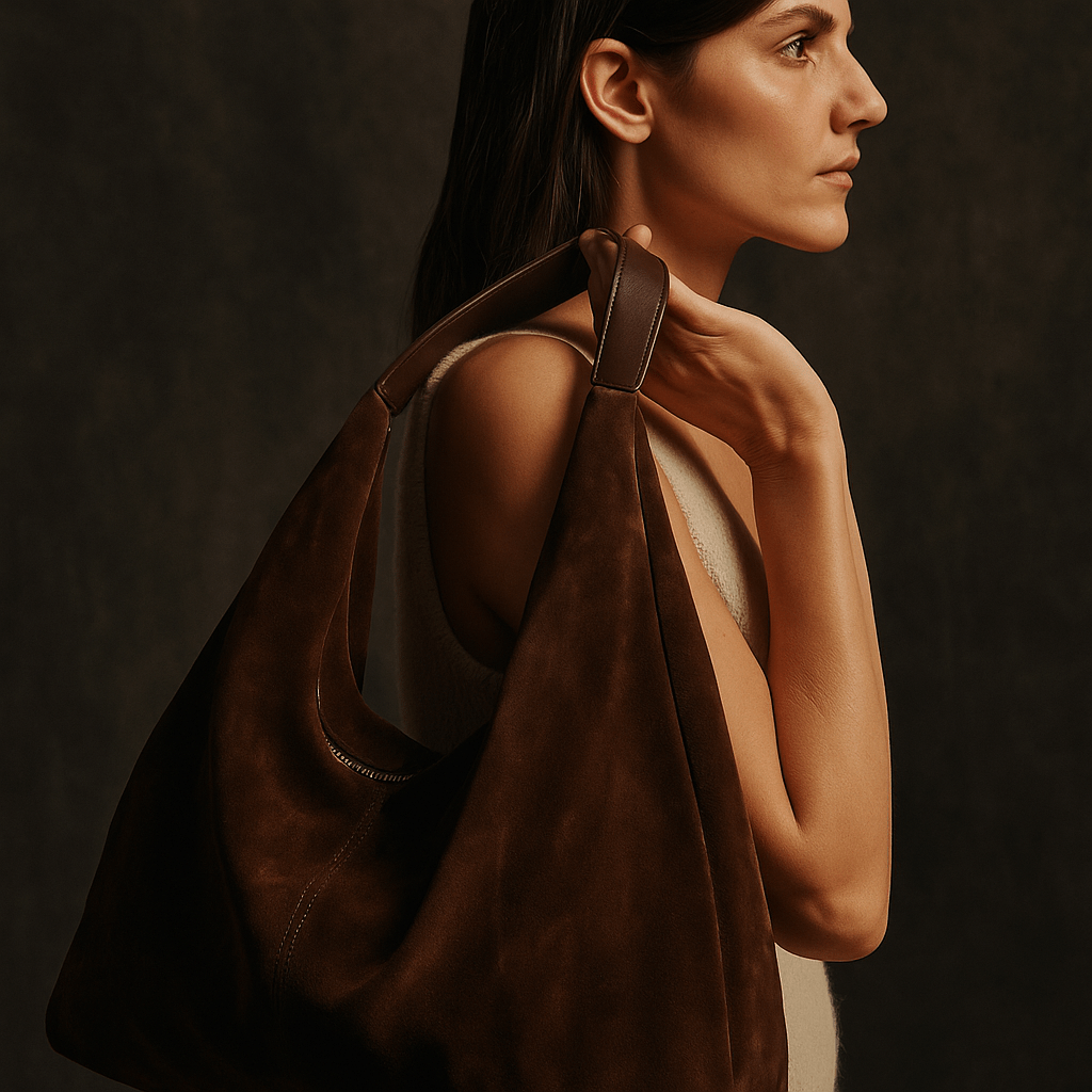 Isola | Suede Hobo with Shoulder Strap