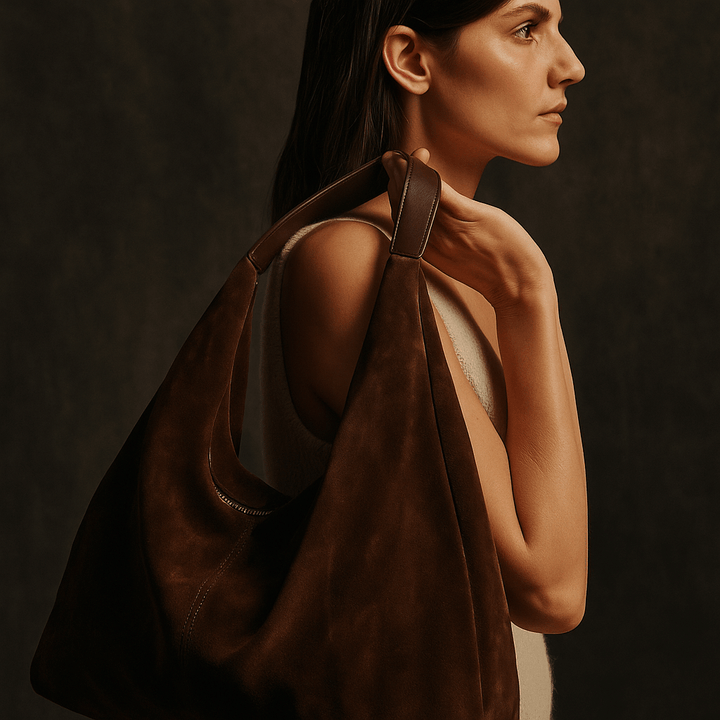 Isola | Suede Hobo with Shoulder Strap