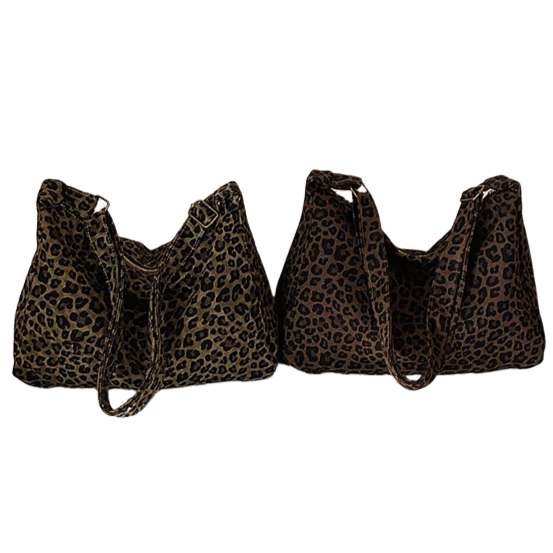 Lupa | Leopard Canvas Hobo