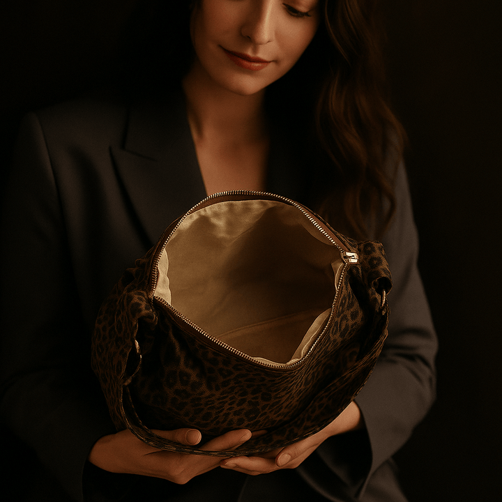 Lupa | Leopard Canvas Hobo