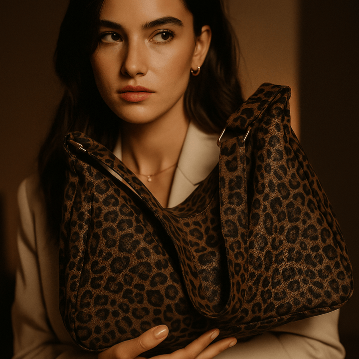 Lupa | Leopard Canvas Hobo