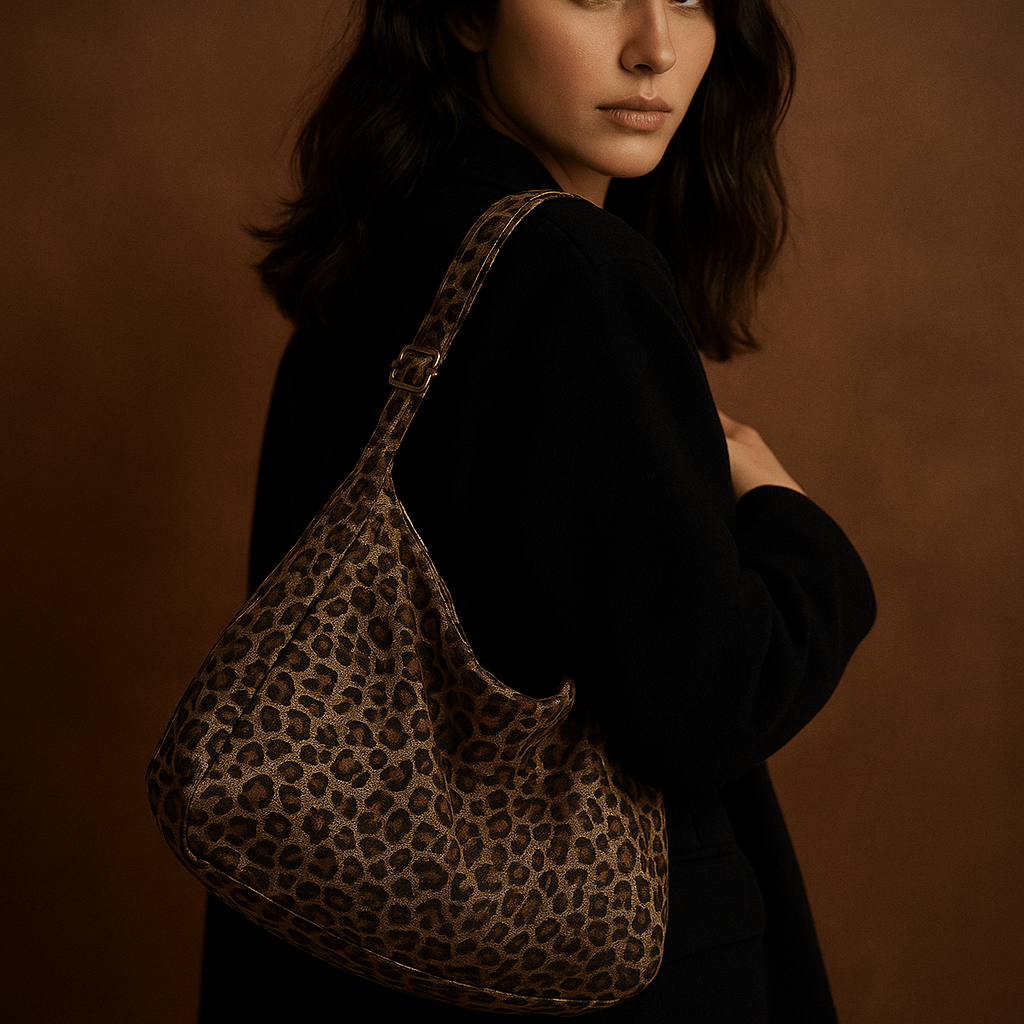 Lupa | Leopard Canvas Hobo