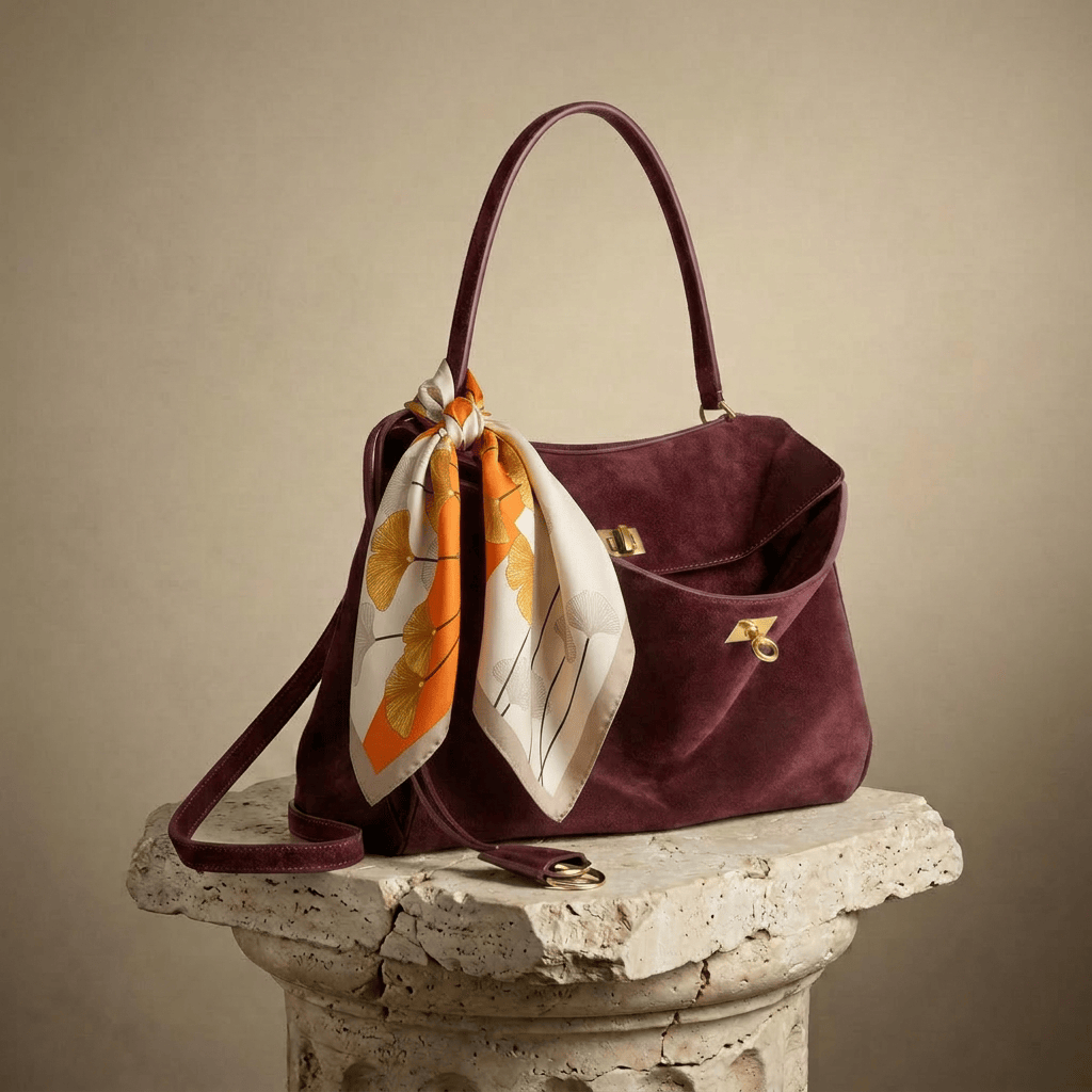 Chromatica | Bordeaux Suede Tote