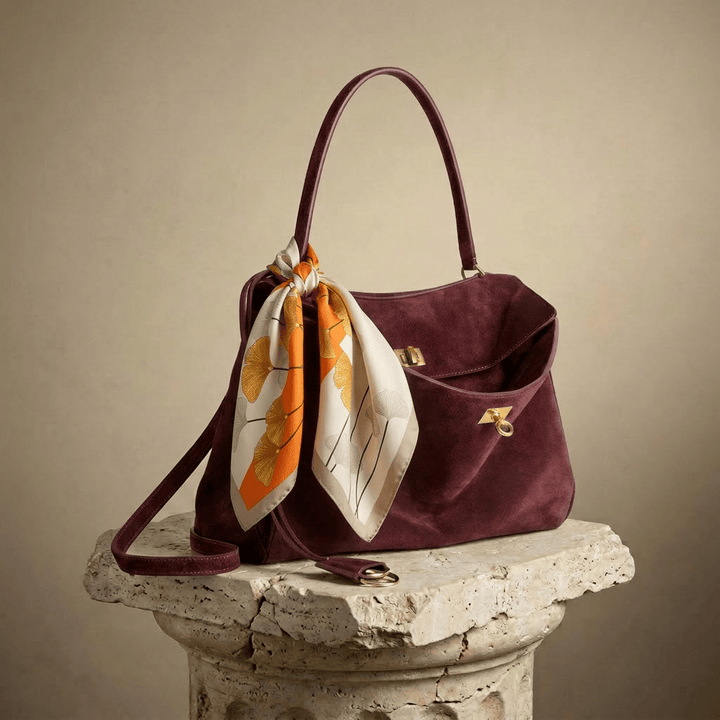 Chromatica | Bordeaux Suede Tote