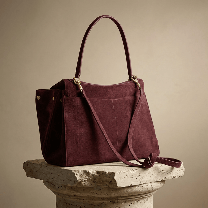 Chromatica | Bordeaux Suede Tote