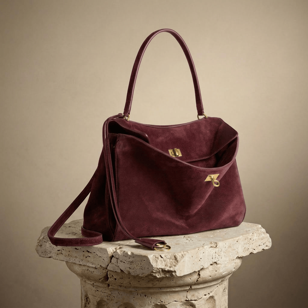 Chromatica | Bordeaux Suede Tote