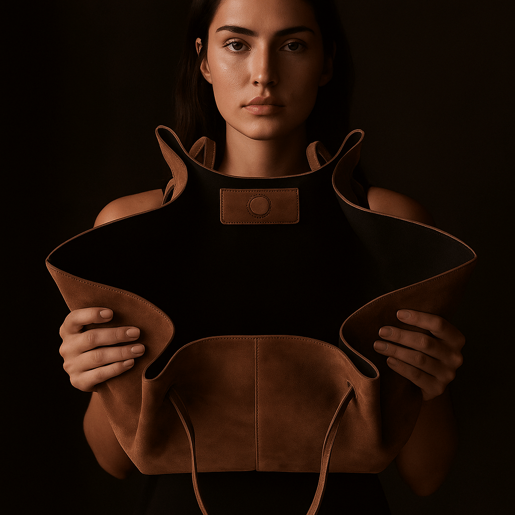 Onda | Suede Tote with Long Strap