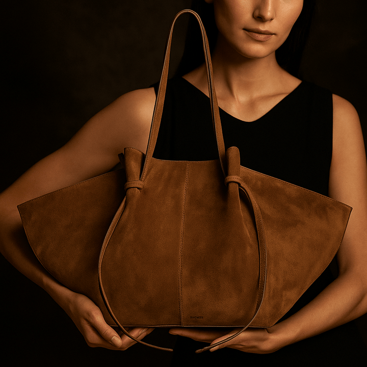 Onda | Suede Tote with Long Strap