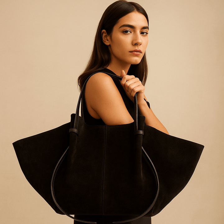 Onda | Suede Tote with Long Strap
