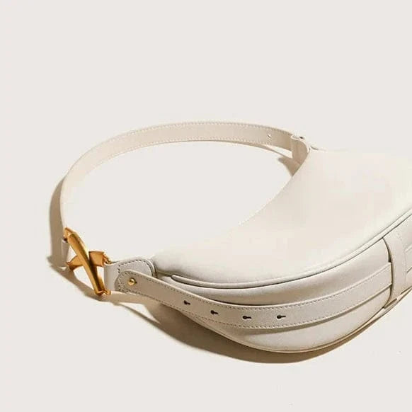 Livia | Cowhide Half-Moon Shoulder Bag
