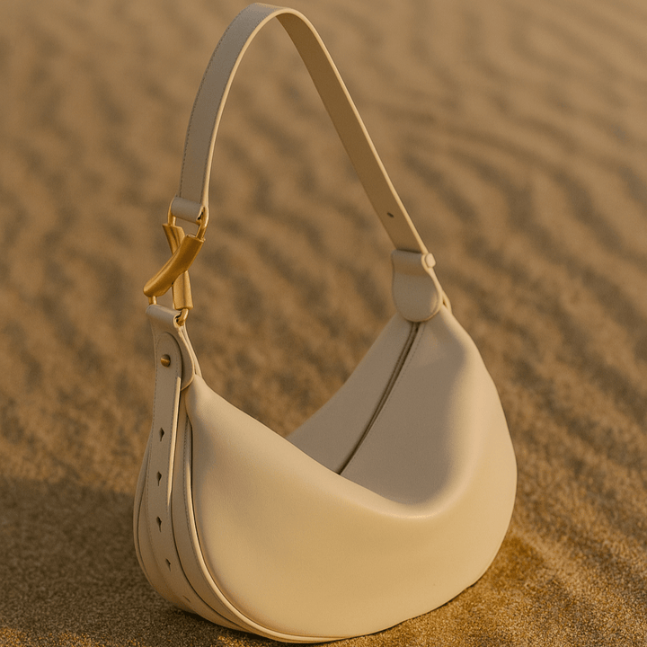 Livia | Cowhide Half-Moon Shoulder Bag