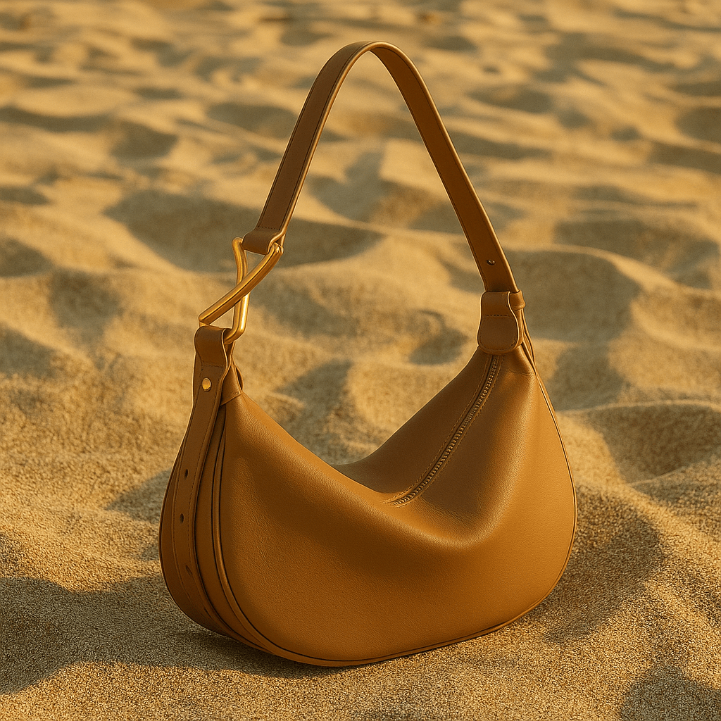 Livia | Cowhide Half-Moon Shoulder Bag
