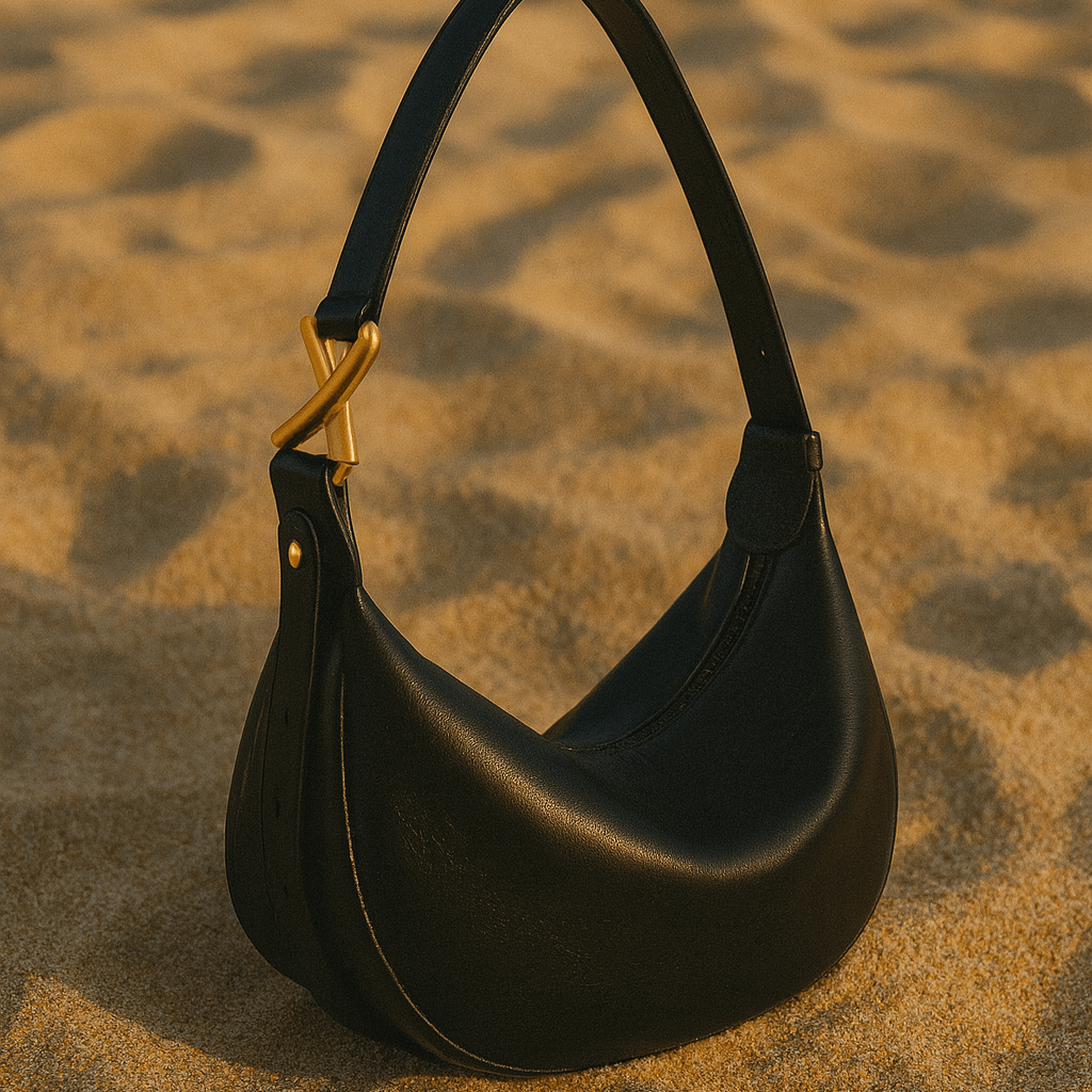Livia | Cowhide Half-Moon Shoulder Bag