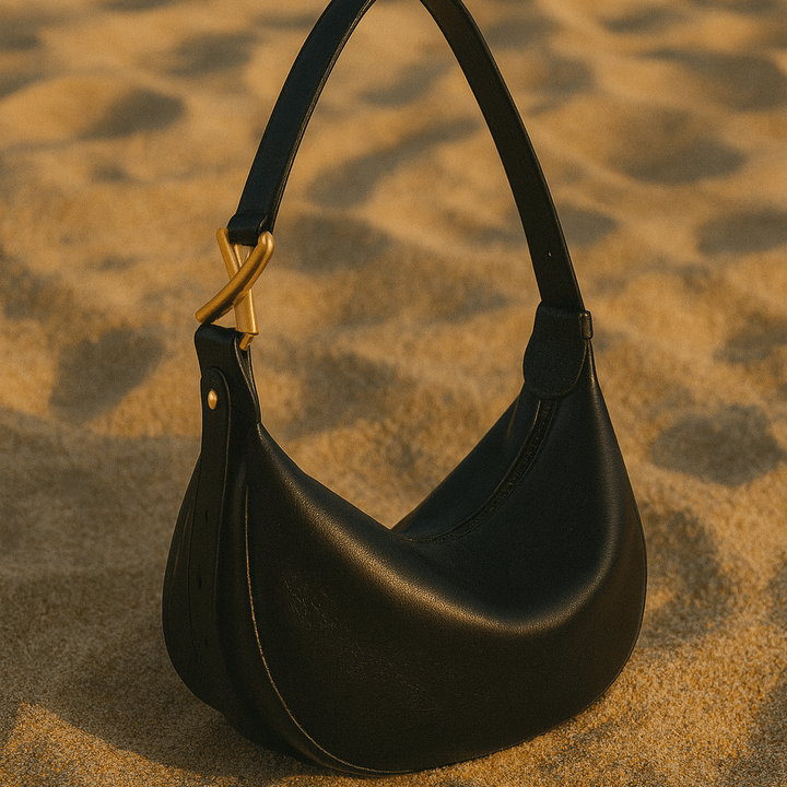 Livia | Cowhide Half-Moon Shoulder Bag
