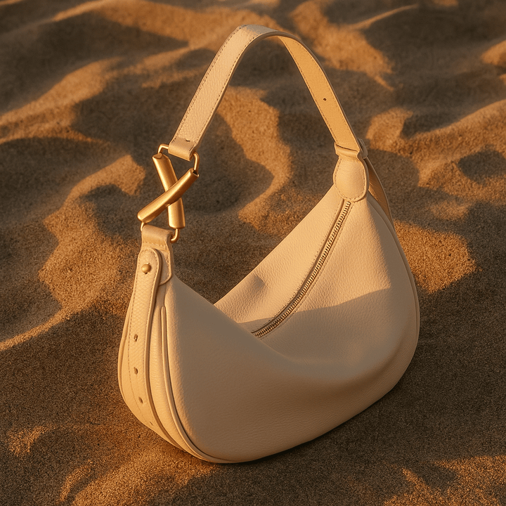 Livia | Cowhide Half-Moon Shoulder Bag