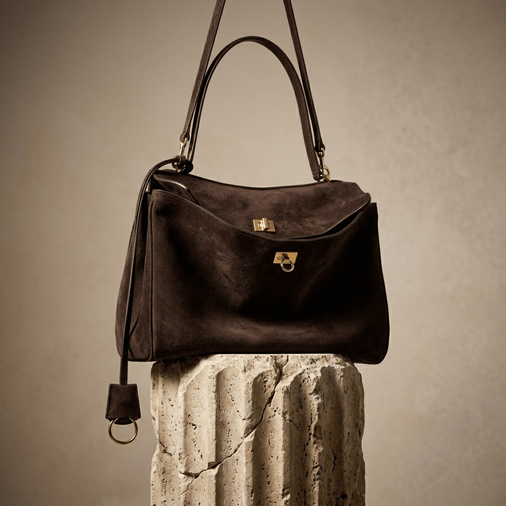 Moira Timeless | Coffee Suede Tote