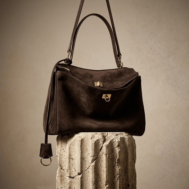 Moira Timeless | Coffee Suede Tote