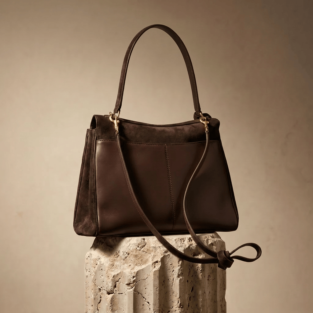 Moira Timeless | Coffee Suede Tote