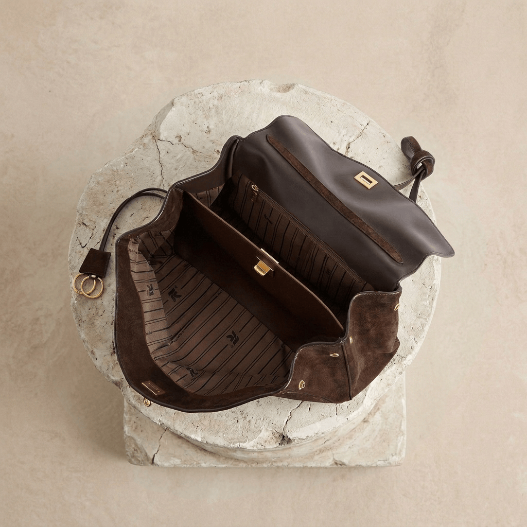 Moira Timeless | Coffee Suede Tote