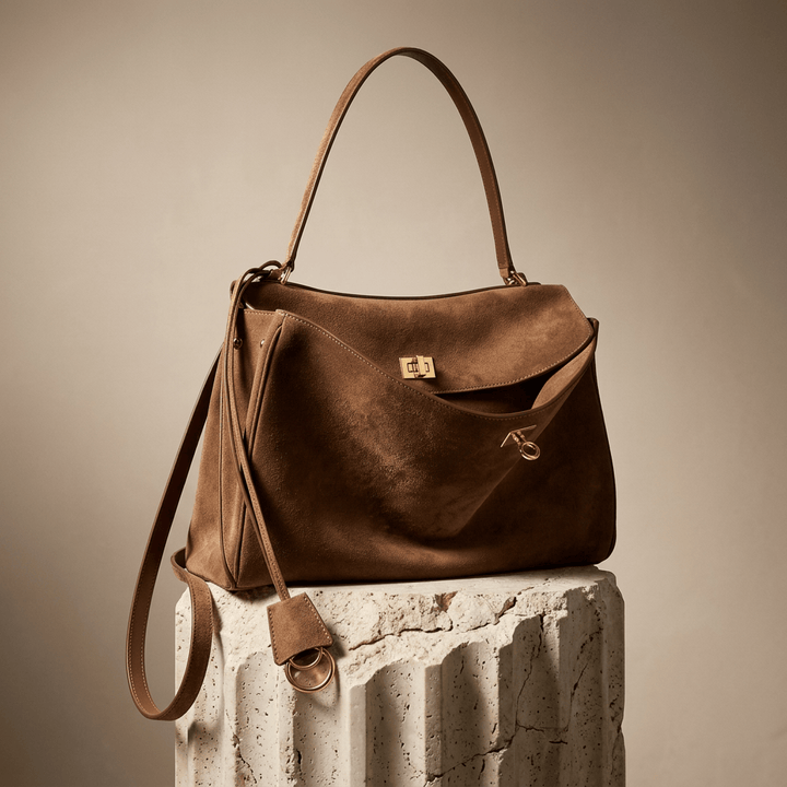 Moira Timeless | Camel Suede Tote
