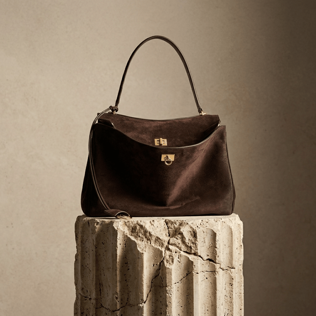 Moira Timeless | Coffee Suede Tote