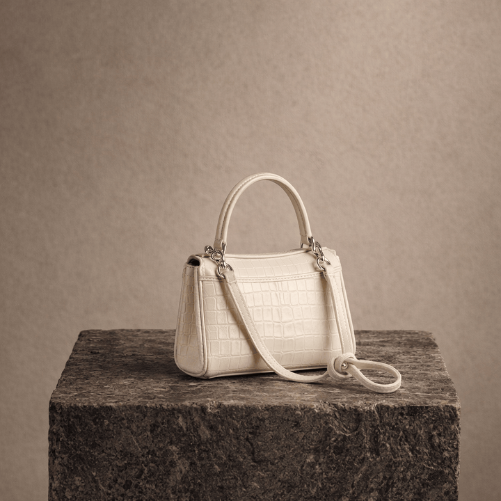 Moira Coccodrillo Bag - Large Size, Black