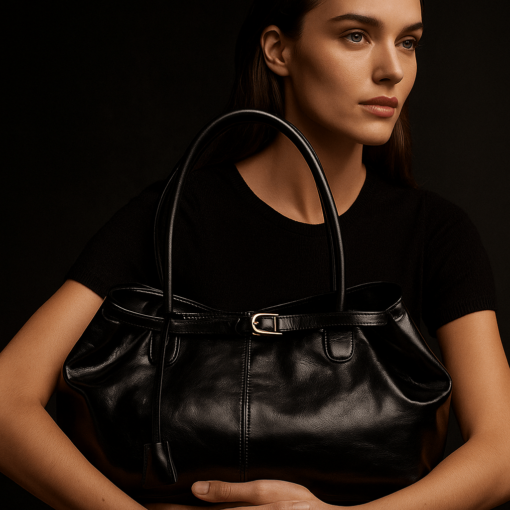Vera | Patent Handbag with Double Handles