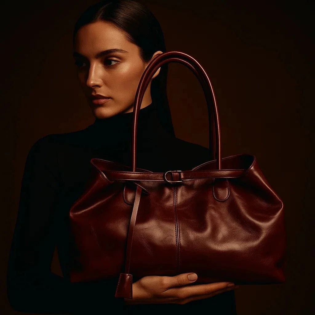 Vera | Patent Handbag with Double Handles