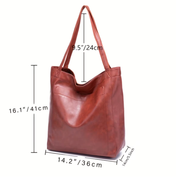 Sasha | Spacious Vegan Leather Handbag
