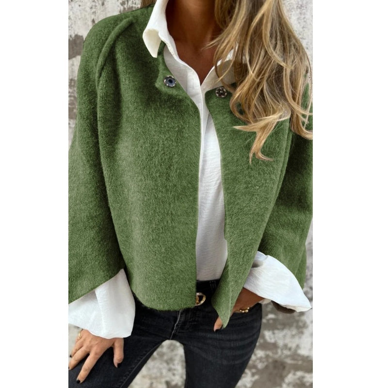 Women's cropped jacket for casual sophistication