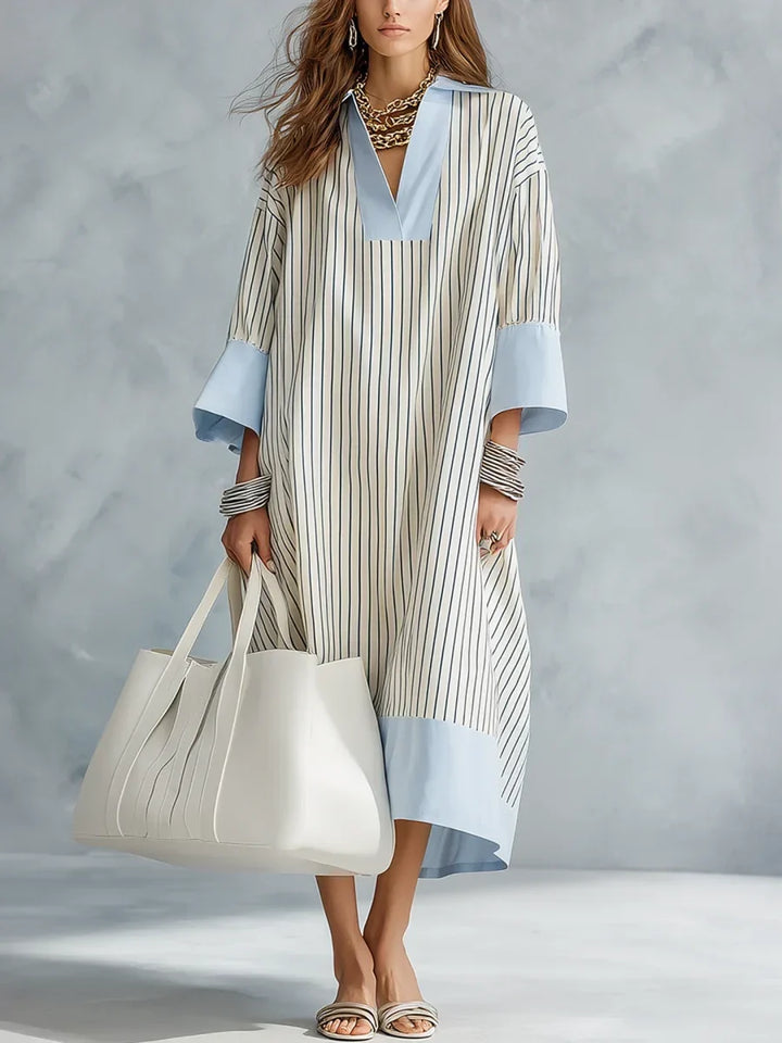 Alice | Striped Midi Dress