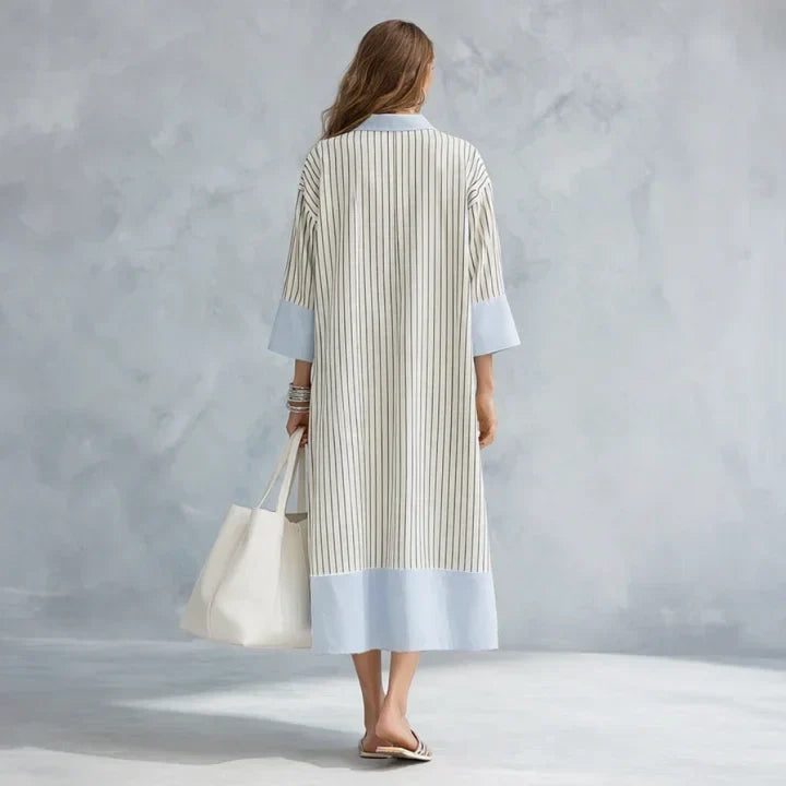 Alice | Striped Midi Dress