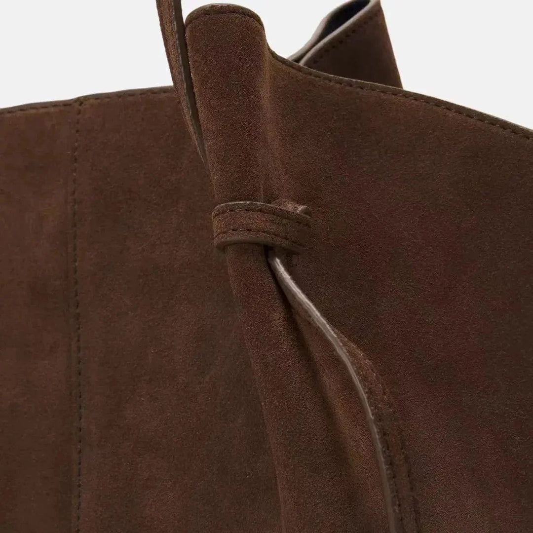 Onda | Suede Tote with Long Strap